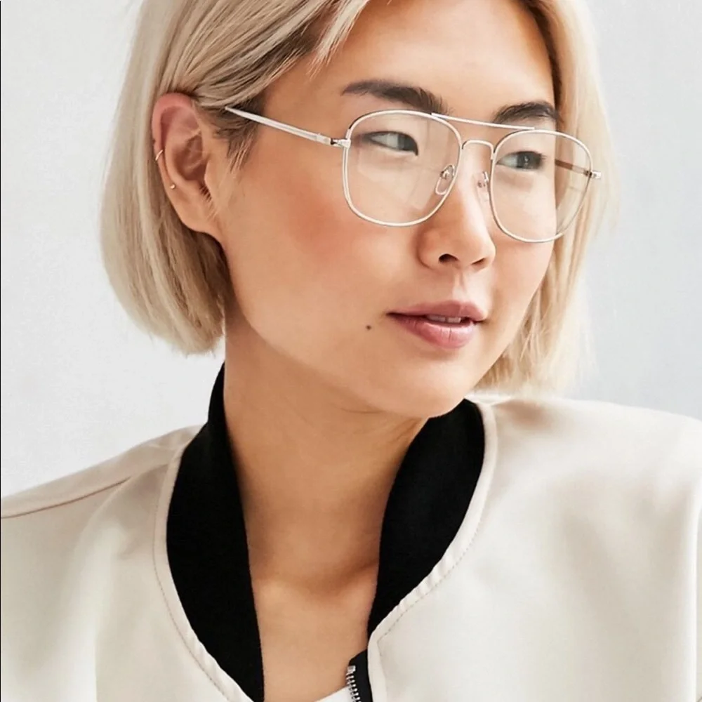 Metal aviator readers glasses - NEW